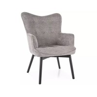 Krēsls CARMEN RAVEN gaiši pelēks